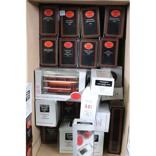 338 - 38 Boxed EFE Exclusive First Editions diecast model buses and commercials diecast models, together w... 