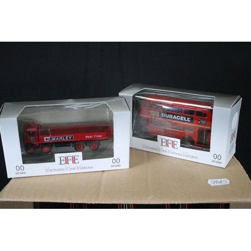 338 - 38 Boxed EFE Exclusive First Editions diecast model buses and commercials diecast models, together w... 