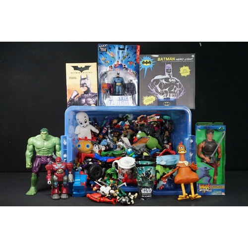 700 - Collection of circa 1990s onwards TV / Sci Fi / Superhero related action figures to include boxed DC... 