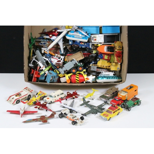 310 - Large collection of mid 20th C onwards play worn diecast models to include Corgi, Matchbox, Dinky et... 