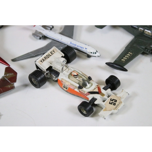 310 - Large collection of mid 20th C onwards play worn diecast models to include Corgi, Matchbox, Dinky et... 