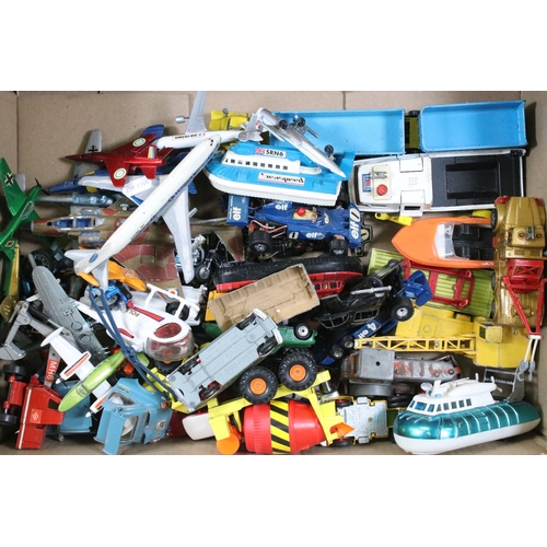 310 - Large collection of mid 20th C onwards play worn diecast models to include Corgi, Matchbox, Dinky et... 