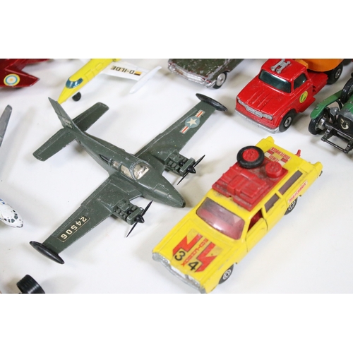 310 - Large collection of mid 20th C onwards play worn diecast models to include Corgi, Matchbox, Dinky et... 