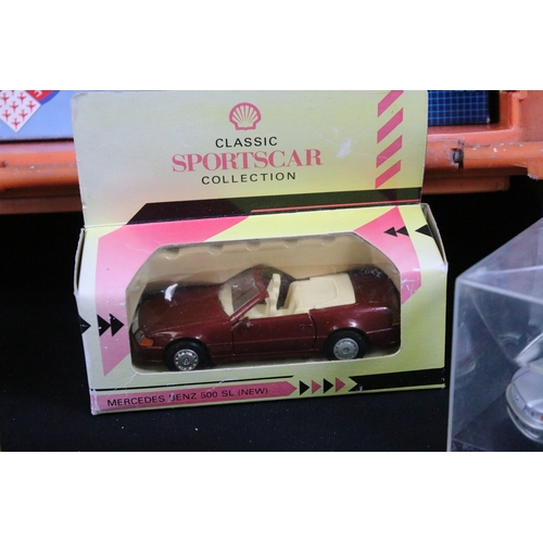 344 - Collection of 60 boxed / cased diecast models to include Corgi Fighting Machines, Matchbox Superking... 