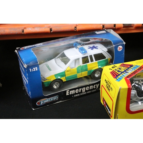 344 - Collection of 60 boxed / cased diecast models to include Corgi Fighting Machines, Matchbox Superking... 