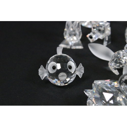 78 - Collection of Swarovski crystal animals, to comprise a duo of Foals, 7612, Turtle, 7661, Elephant, S... 
