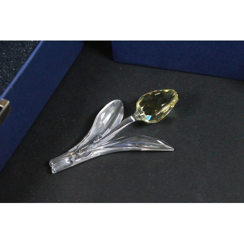 82 - Collection of Swarovski crystal ornaments, to comprise Swarovski Collectors Society examples, Tulips... 