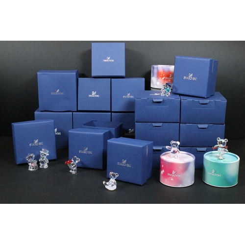 86 - Collection of Swarovski crystal ornaments, to comprise Lovlots collection including F13, A13, K13, L... 