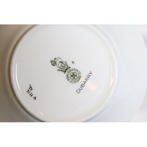 88 - Royal Doulton part coffee service, six place setting, together with Art Deco plate. Tallest measures... 