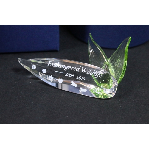 93 - Eleven boxed Swarovski crystal glass ornaments, to include ornaments from the 'Endangered Wildlife' ... 