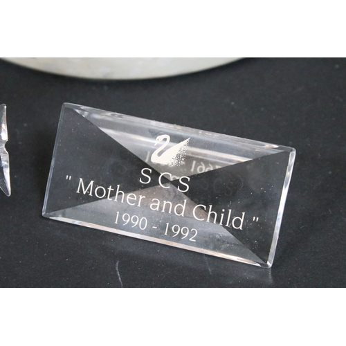 95 - Four boxed Swarovski Crystal Society ornaments, to include 'The Pegasus' 216327 and 'The Unicorn' 19... 