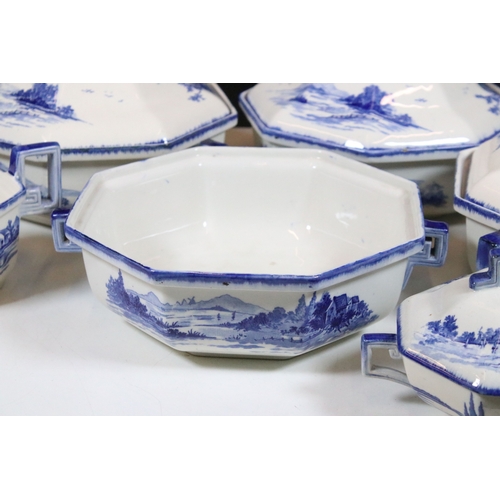 103 - Collection of Royal Doulton 'Norfolk' pattern dinnerware, to include three tureens with lids togethe... 