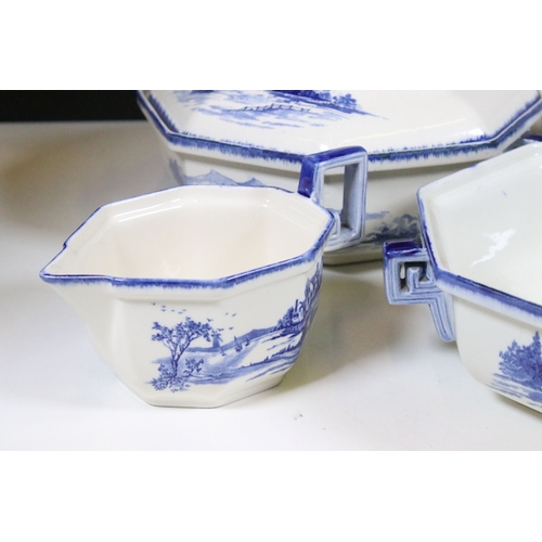 103 - Collection of Royal Doulton 'Norfolk' pattern dinnerware, to include three tureens with lids togethe... 