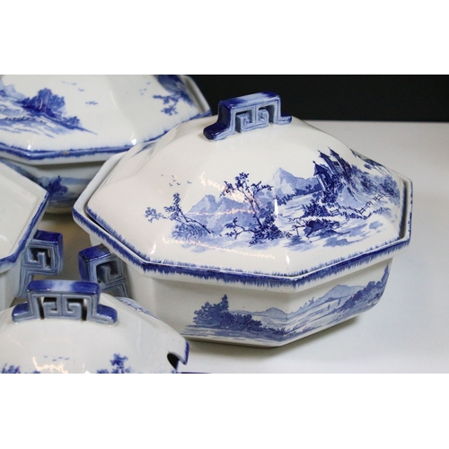 103 - Collection of Royal Doulton 'Norfolk' pattern dinnerware, to include three tureens with lids togethe... 