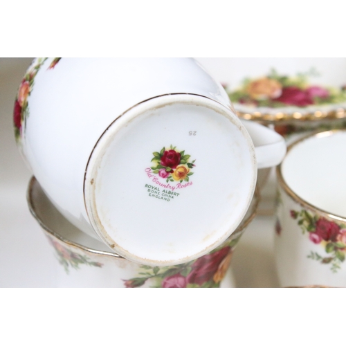 104 - Royal Albert 'Old Country Roses' pattern part dinner and tea set, to include one tureen with lid, on... 