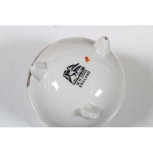 114 - Assortment of mixed ceramics, to include fifty-two Goss crested china souvenirs, one Bristol semi po... 