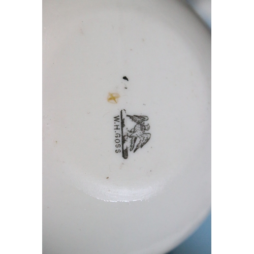 114 - Assortment of mixed ceramics, to include fifty-two Goss crested china souvenirs, one Bristol semi po... 