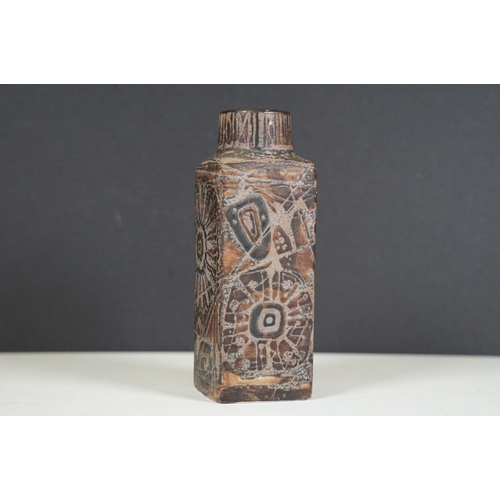 61 - Nils Thorsson for Royal Copenhagen Baca Fajance vase, makers marks 'AH' and factory mark to bottom, ... 