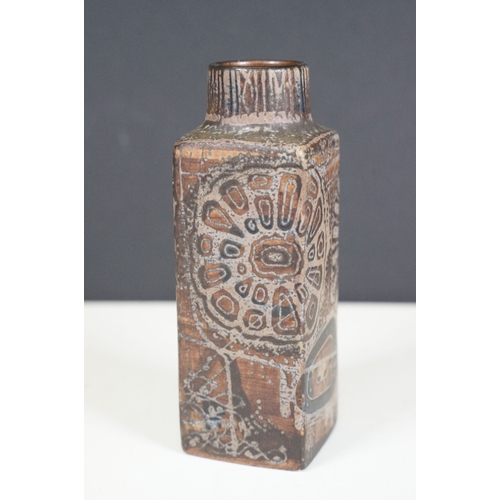 61 - Nils Thorsson for Royal Copenhagen Baca Fajance vase, makers marks 'AH' and factory mark to bottom, ... 