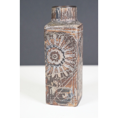 61 - Nils Thorsson for Royal Copenhagen Baca Fajance vase, makers marks 'AH' and factory mark to bottom, ... 