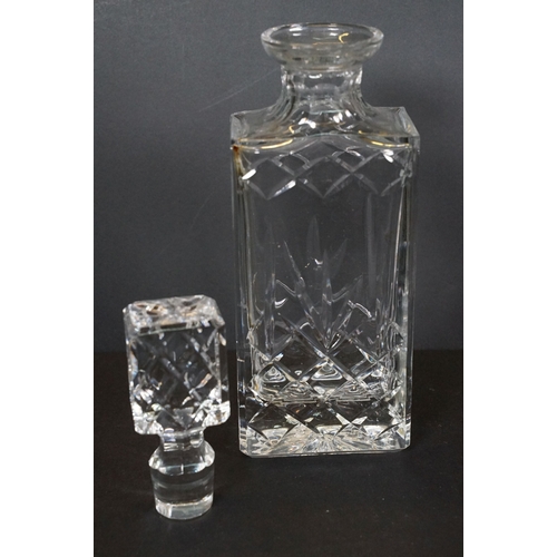 63 - Collection of crystal cut glassware to include a set of five Waterford Crystal Lismore Essence ballo... 