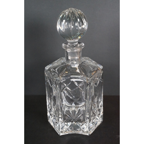 63 - Collection of crystal cut glassware to include a set of five Waterford Crystal Lismore Essence ballo... 