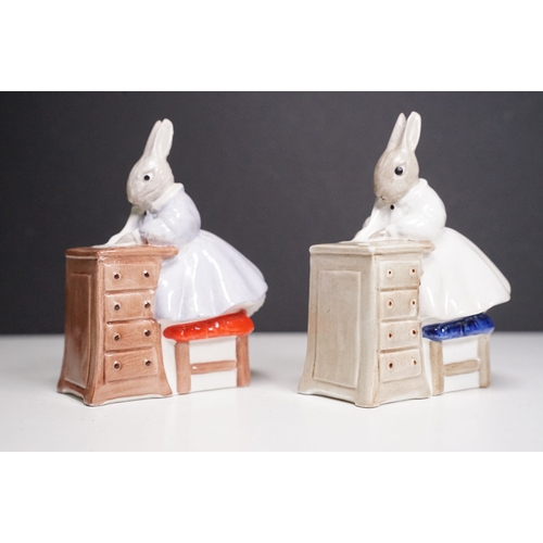 70 - Collection of eight Coalport Margaret Tempest animal figurines to include Little Grey Rabbit Squirre... 