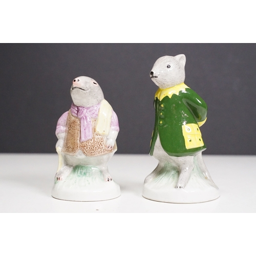 70 - Collection of eight Coalport Margaret Tempest animal figurines to include Little Grey Rabbit Squirre... 