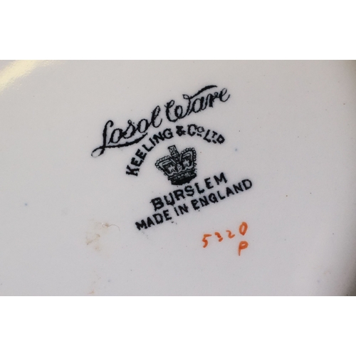 71 - Three Keeling & Co Burslem Losol Ware ginger jars and covers to include Magnolia example, all marked... 
