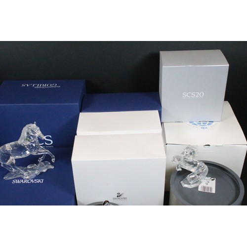 96 - Collection of boxed Swarovski crystal glass ornaments, to include 'The Collector' 0871895 from Swaro... 
