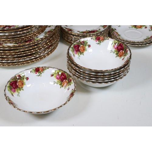 104 - Royal Albert 'Old Country Roses' pattern part dinner and tea set, to include one tureen with lid, on... 