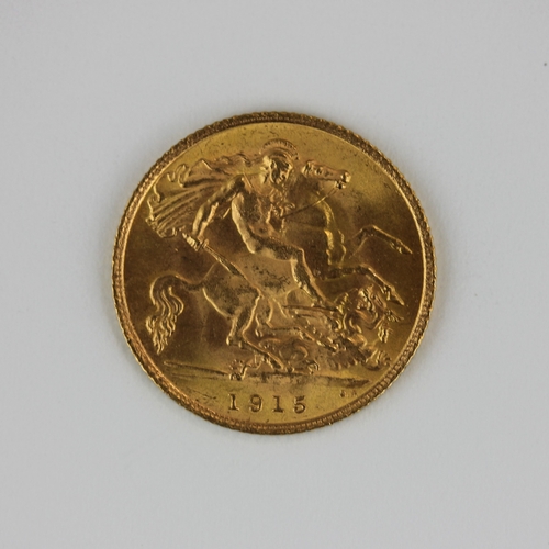 278 - A George V half gold sovereign dated 1915