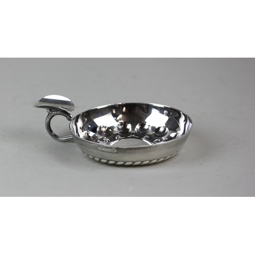 52 - A modern silver wine taster cup maker Victoria Silverware, Birmingham 1995, 1.9oz 10.5cm