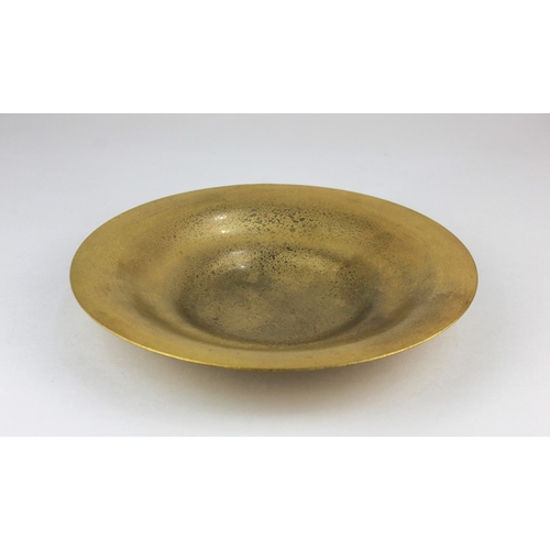 785 - A Tiffany Studios gilt bronze shallow stepped bowl impressed 'Tiffany Studios New York 1708' 23cm di... 