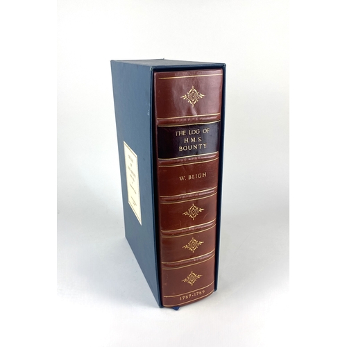 134 - Bligh, Captain W, The Log of H.M.S. Bounty 1787-1789, Genesis Publication 1975, half leather bound, ... 