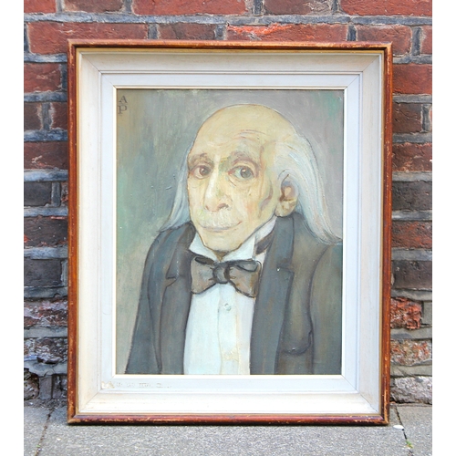 305 - Alex Portner (German, 1920 - 1982), 'Portrait of an elderly Gentleman', oil on canvas, signed with m... 