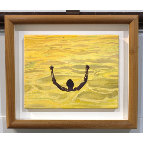 323 - Boyd & Evans (Fionnuala Boyd / Les Evans, b.1944/45), 'Sea of Custard', oil on canvas, 1995, ins... 