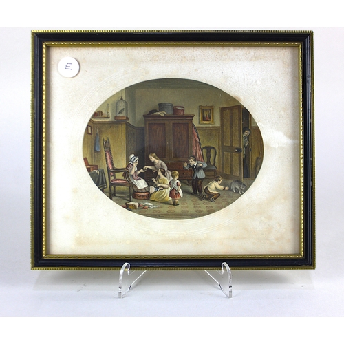 345 - A collection of framed Baxter and oval Le Blond prints to include the Duke of Wellington, Prince Alb... 