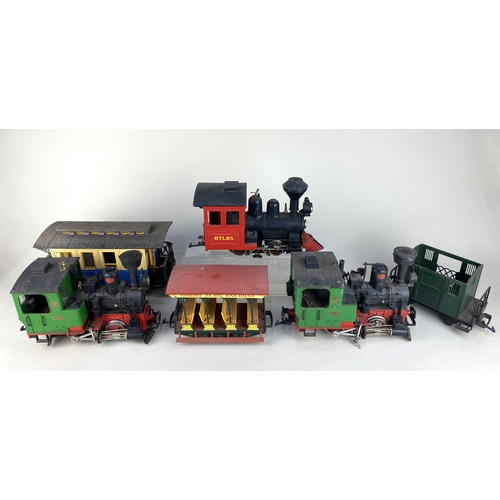 116 - A German LGB G gauge model railway collection to include two locomotives numbered 2774, another Loco... 
