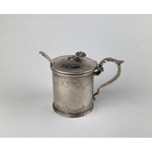 101 - A Scottish William IV silver mustard pot by Robert Gray & Son, Glasgow 1834, the hinged lid with... 