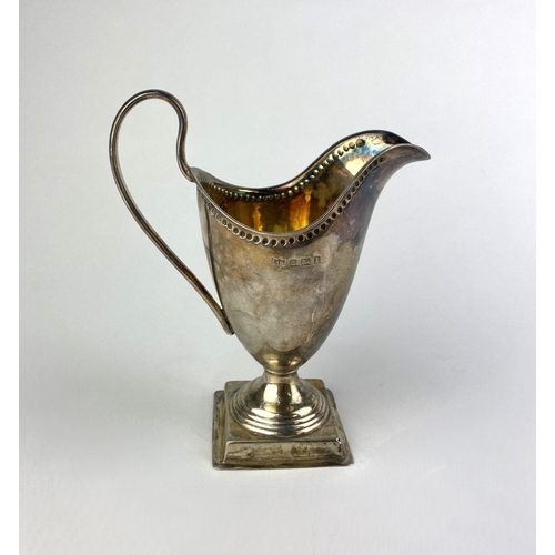 103 - An Edward VII / George V silver cream jug, maker 'JH', Birmingham 1910, 13.5cm high, approx 3.8ozs.... 