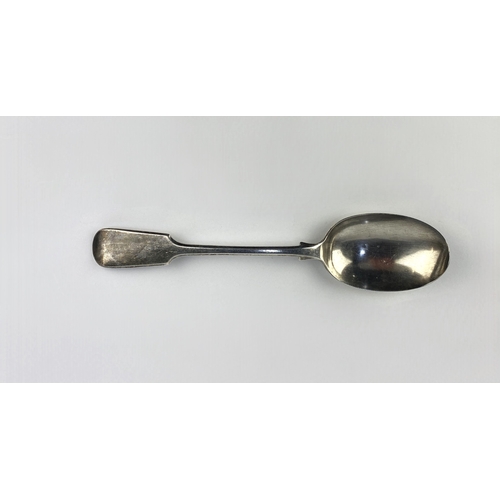 109 - A George V silver Fiddle pattern table spoon, maker Walker & Hall, Sheffield 1893, 2.5oz... 