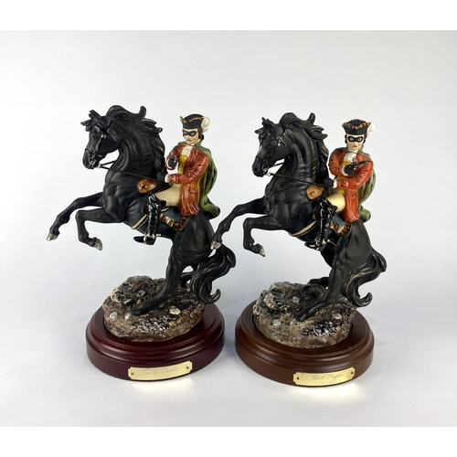 428 - Two limited edition Royal Doulton figures of Dick Turpin on horseback, HN3272, number 1384 and 1388,... 