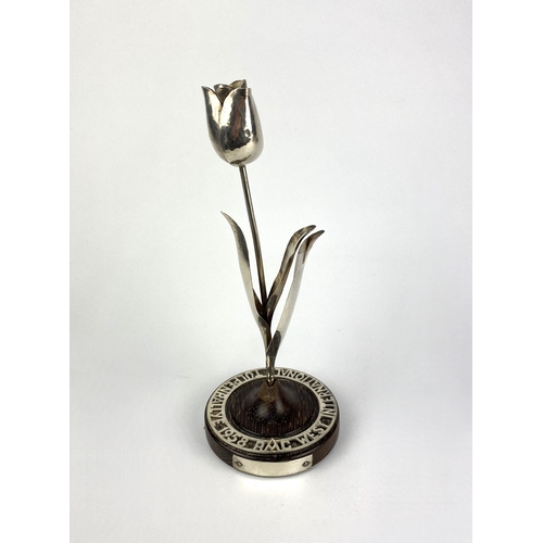 93 - Automobilia: a silver tulip award awarded on the 1958 RMC WestInternationale Tulpen Rallye (Tulip Ra... 