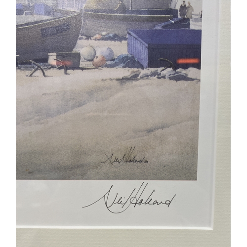 316 - Neil Holland RIBA (Contemporary), 'Afternoon Sun, Worthing Seafront' and 'Worthing Idyll', a pair of... 