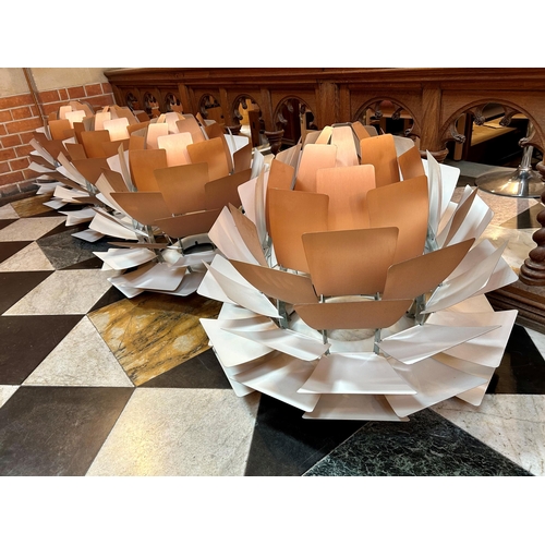 883 - Six Louis Poulsen Artichoke pendant lights, originally designed by Poul Henningsen (Danish 1894-1967... 