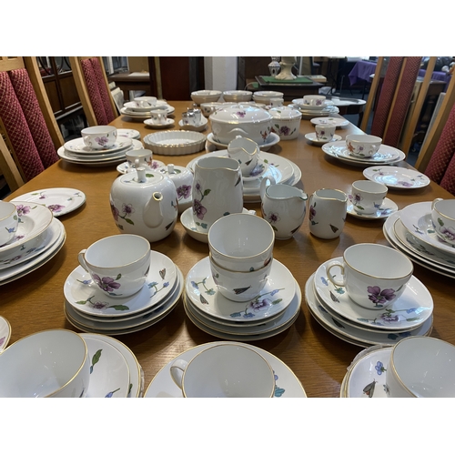 17 - A large Royal Worcester 'Astley' pattern part tea, coffee and dinner service to include teapot, seve... 