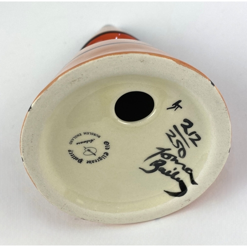 21 - A Lorna Bailey limited edition 'Honey Cone' sugar sifter, numbered 212/250, 14cm high... 