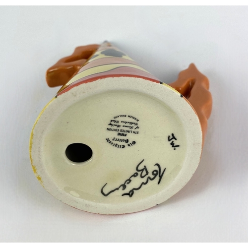 22 - A Lorna Bailey Collectors Club 5th Limited Edition 'Fire' sugar sifter 14.5cm high... 