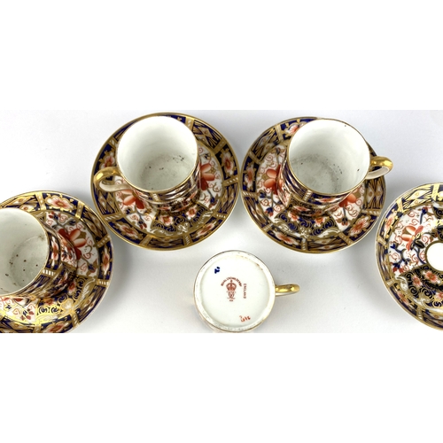 31 - Four Royal Crown Derby Imari porcelain coffee cups and saucers 